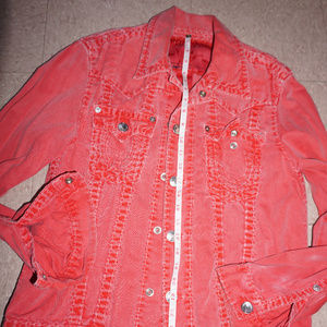 true religion jacket red medium men